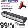 NEWBOLER 10000-Lumen Waterproof Bicycle Light | USB Rechargeable 10000mAh Front Bike Lamp for MTB & Road Cycling - Image 11