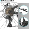 Full Suspension Mountain Bike | 21-Speed, 26-Inch Wheels, Dual Disc Brakes, Men’s and Women’s Adult Bicycle - Image 4