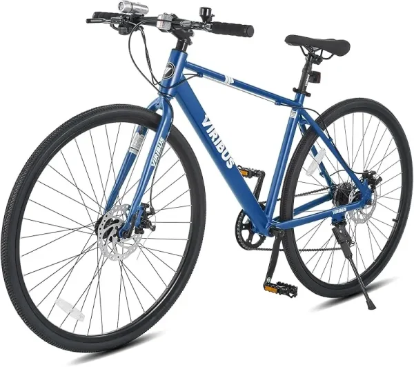 AQViribus 28-Inch Hybrid Road Bike | Lightweight Aluminum Frame, 7-Speed 700C Commuter Bicycle for Men - Image 9