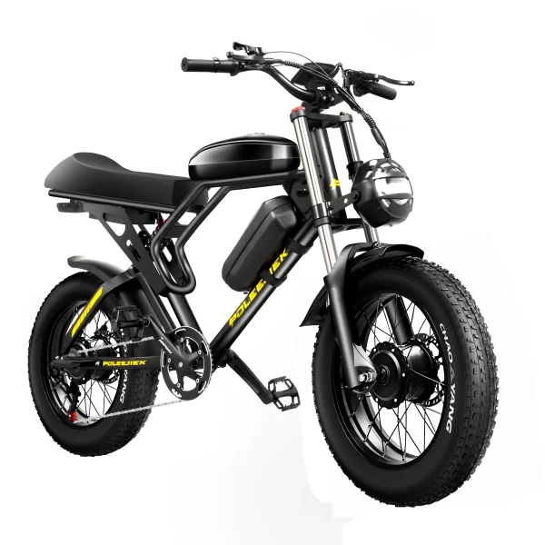 4500W Electric Bike | 40MPH Fat Tire E-Bike for Adults with 25.6Ah Battery, 20”x4” Tires, 100-Mile Range - Image 6