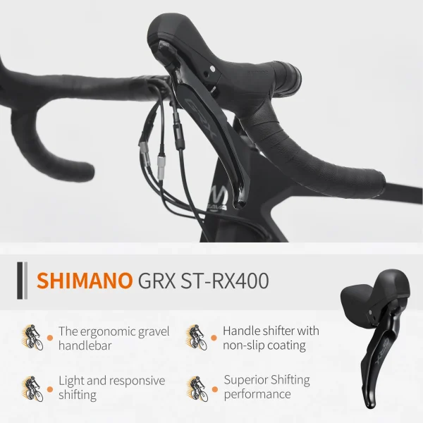 SAVA 700C Gravel Road Bike | Shimano GRX 20-Speed Racing Bicycle for Adults - Image 2