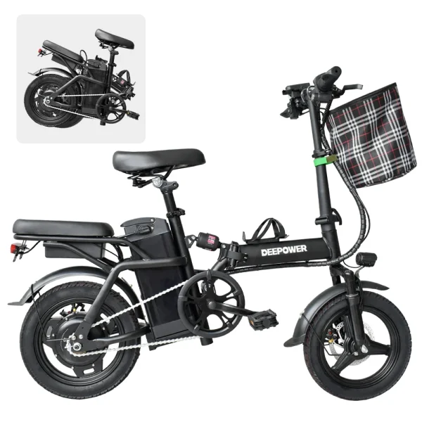 Electric Bike for Adults | 600W Peak Motor, 20MPH Folding Ebike with 14” Tires, 3 Levels Assist, and Multi-Shock Suspension - Image 8